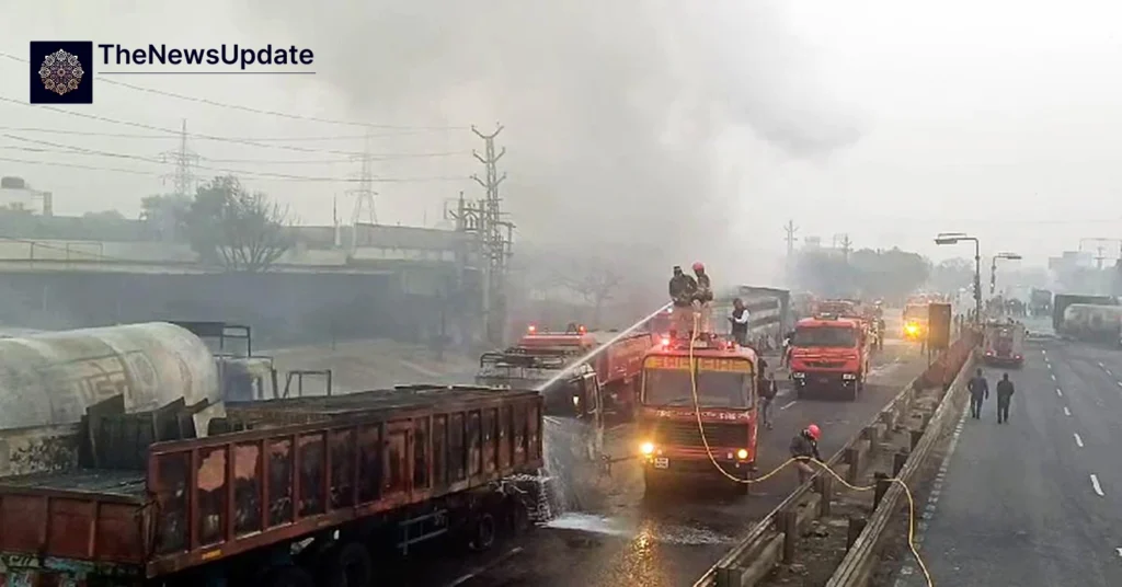 Jaipur truck crash drunk driver road rage