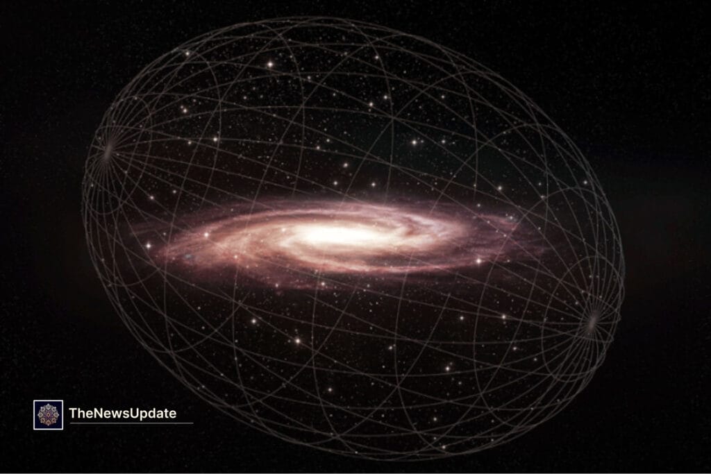 Fermi telescope detects gamma-ray halo that could be first direct dark matter signal — visualization: intense gamma-ray...
