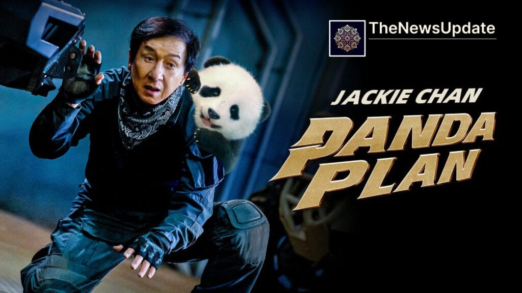 Jackie Chan with baby panda Hu Hu