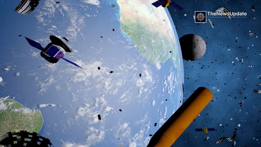 NASA Near-Earth Orbital Debris Concept China NASA satellite collision coordination