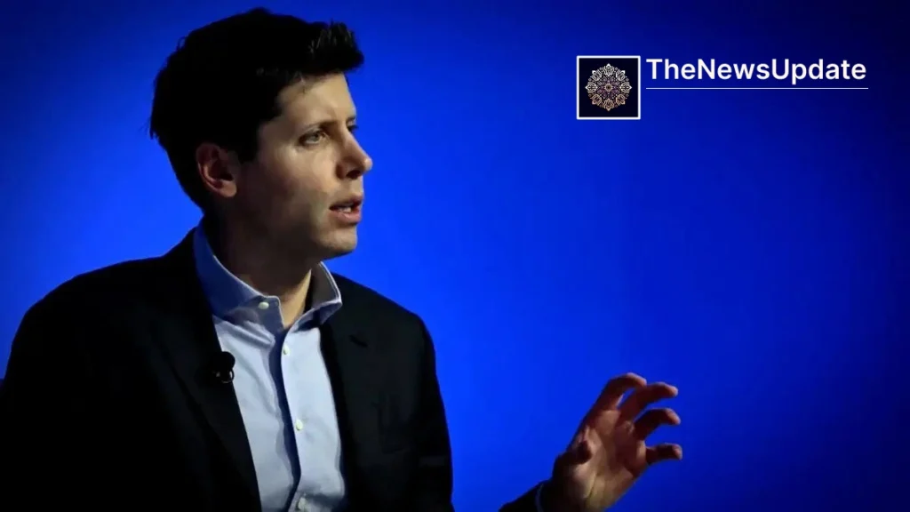 Sam Altman speaking on stage about startup mistakes and success