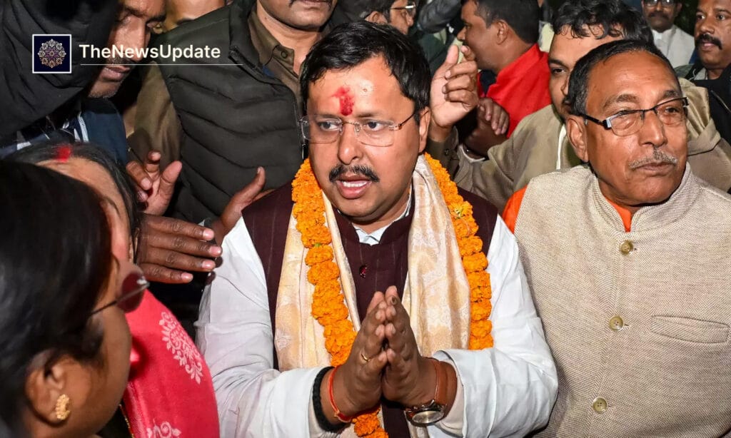 Bjp working president explained: why nitin nabin isn’t full-time chief yet — bjp leaders felicitate nitin nabin after his...