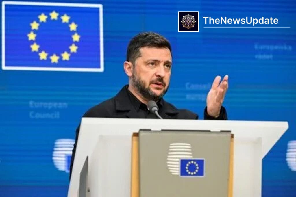 Zelensky gives stark warning as eu leaders begin crunch talks on russia’s frozen assets — eu leaders meet in brussels as...