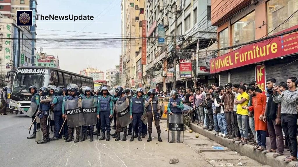 Visa centres shut, bangladeshi envoy summoned by india: what has sparked the latest tensions? — protest march near the...