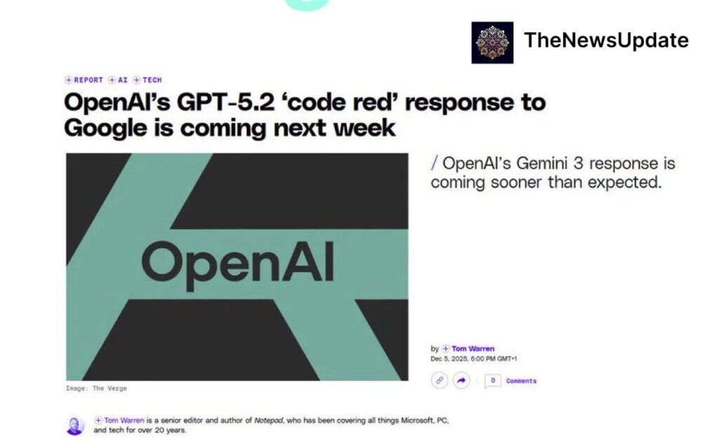 Openai gpt-5.2 release: what the new model means — and why ‘code red’ isn’t over — table of contents headline: gpt-5.2 drops...