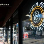 Bitcoin price chart showing the drop to $85,000 after liquidation shock