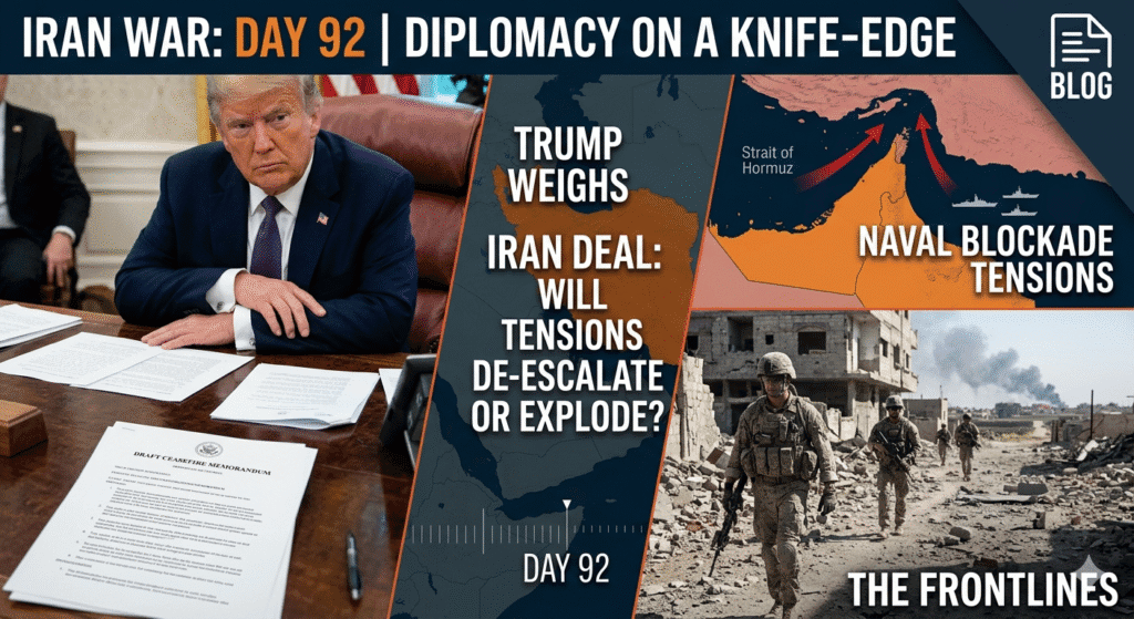 Trump weighs iran deal as war enters day 92 amid uncertainty — diplomatic breakthrough still elusive as iran and us send...